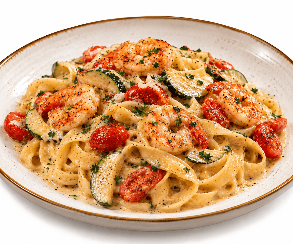 Tagliatelle „Furtună în Paradis”